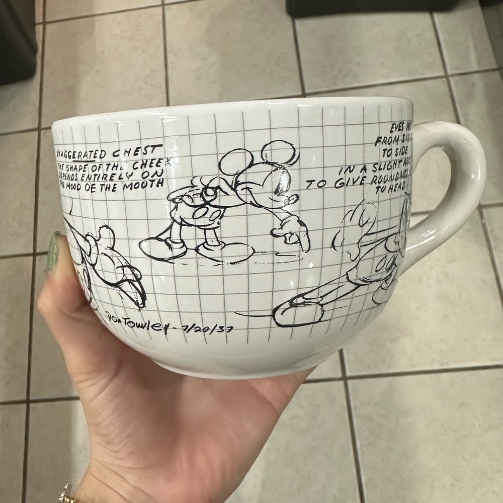 Disney sketch book ceramic mug